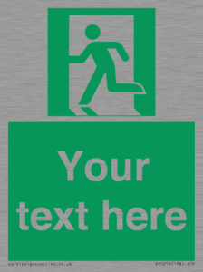Custom Emergency Exit Left Sign